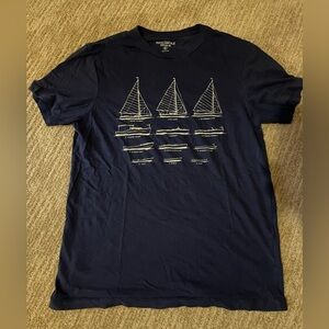 J.Crew Mercantile Blue Sailboat T-Shirt